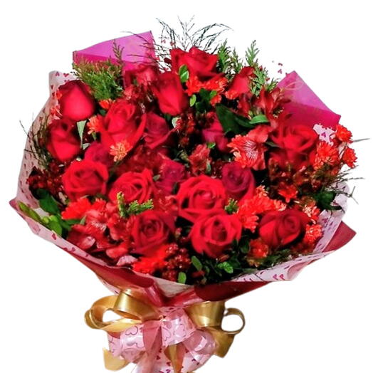 Buquê Luxo Escarlate