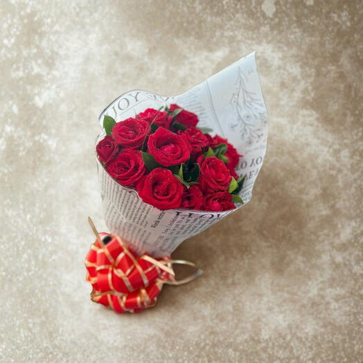 Buquê Romântico de Rosas Vermelhas