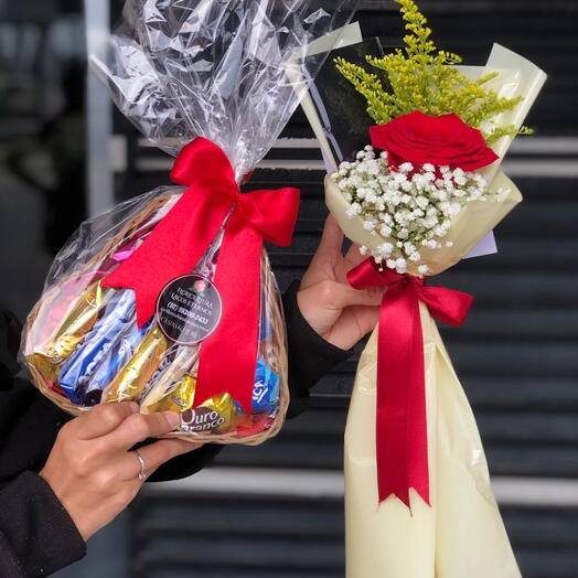 Rosa Unique com Chocolates