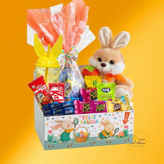 Cesta de Chocolate Ecantada - ESPECIAL PASCOA