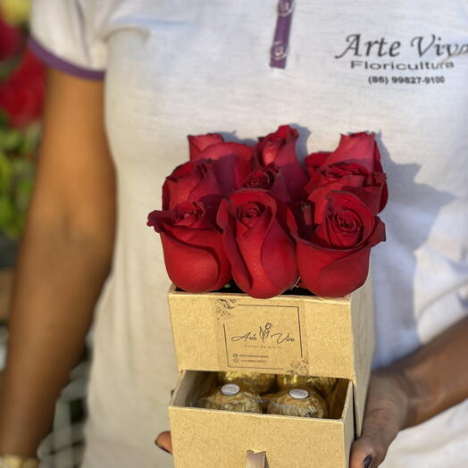 Flores em Caixa