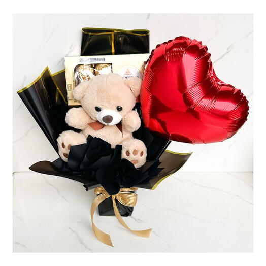Buquê de Urso com Ferrero