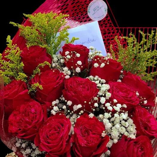 Buquê Apaixonado - 12 Rosas