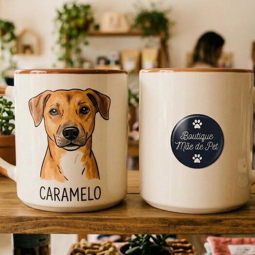 Caneca personalizada com foto do seu pet