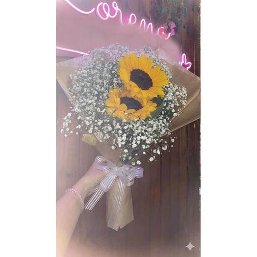 Buquê 2 Girassois no Kraft