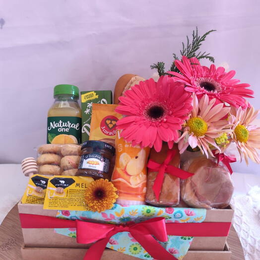 Cesta de Cafe da Manhã Alegria