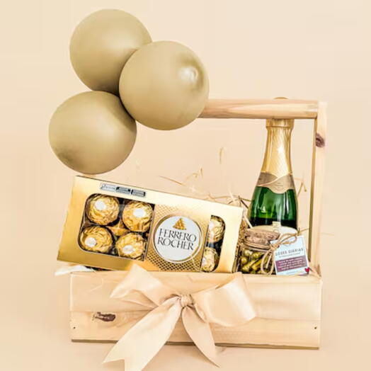 Para Celebrar Cesta com Balões