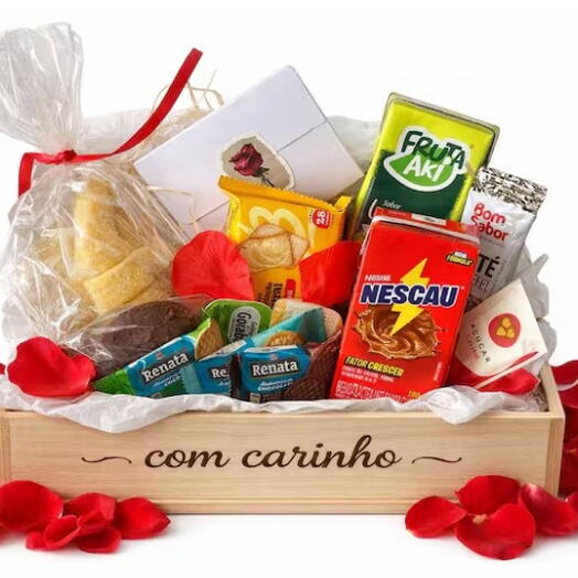 Cesta Cafe Amor - Cafe Completo e Com Afeto