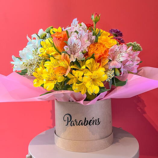 Box Floral - Mix de flores do dia - Personalizavel