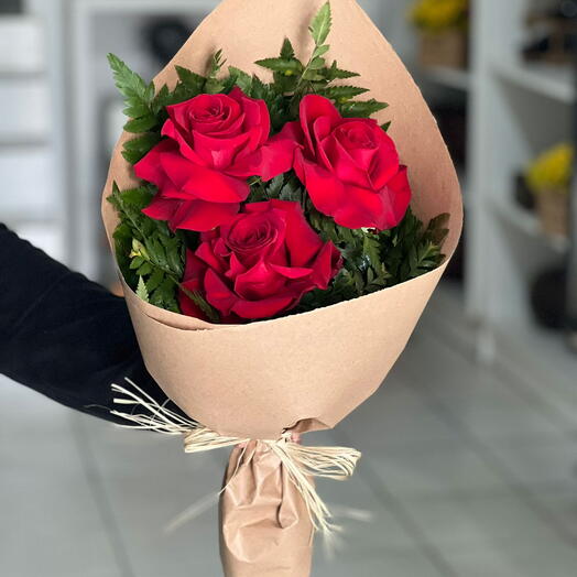 Buquê de 3 Rosas Colombianas