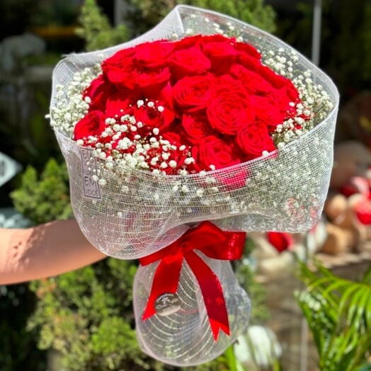 Buquê Luxo 24 Rosas na Tela