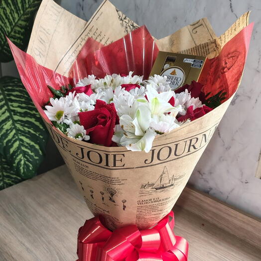 Dona Florinda Astromelias e Chocolate