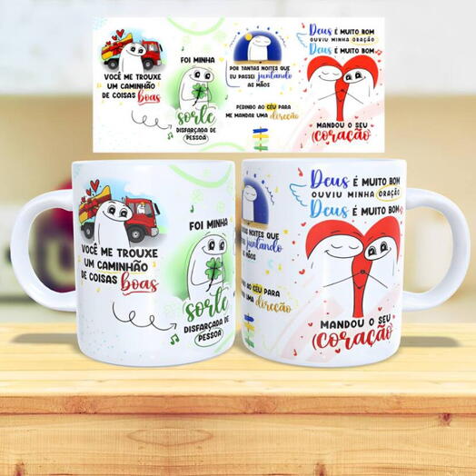Caneca Flork - Você me trouxe um caminhão de coisas Boas