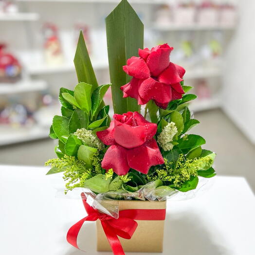 Cachepo de Rosas com amor