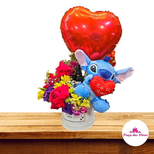 Box de Flores Lilo Stitch