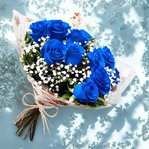 Buquê de Rosas Azuis - Amor Eterno