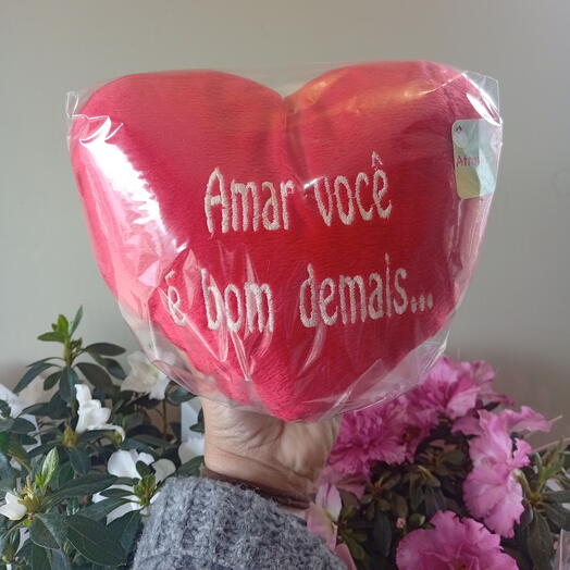 Pelucia bordada - Amar você -