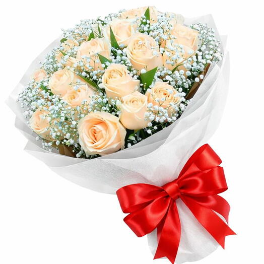 Buquê de Rosas Champanhe