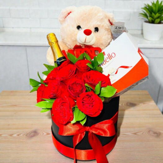 Box Buquê Encanto com Chandon