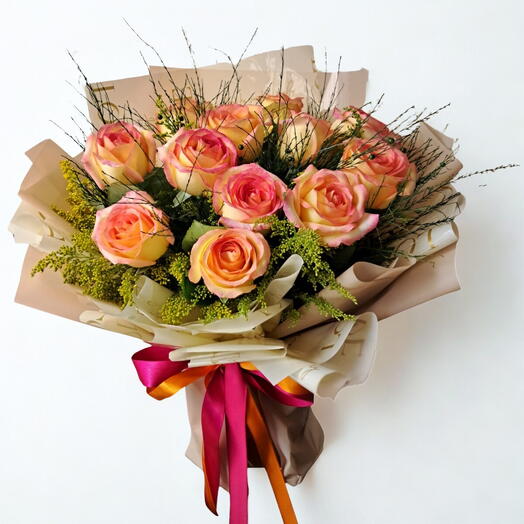 Bouquet Luxo 12 Rosas Ambience