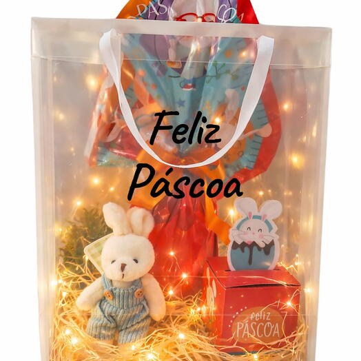 Cesta Pascoa carinho chocolate