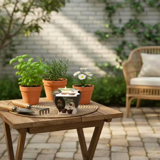 Vela Citronela com Vaso e Papel Semente