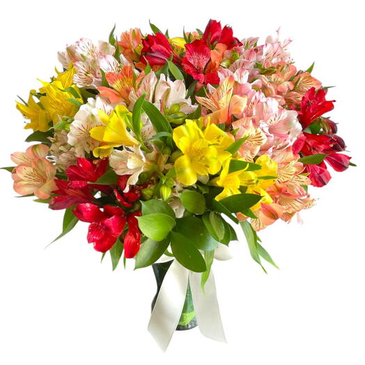 Vaso de Alstroemerias