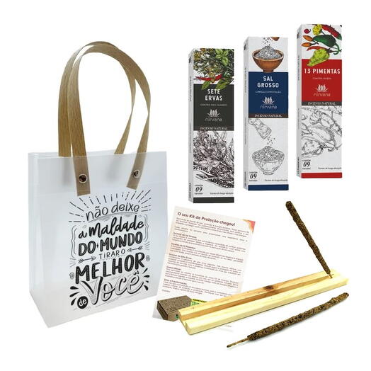 Kit Presente de Incensos e Incensario (Proteção)