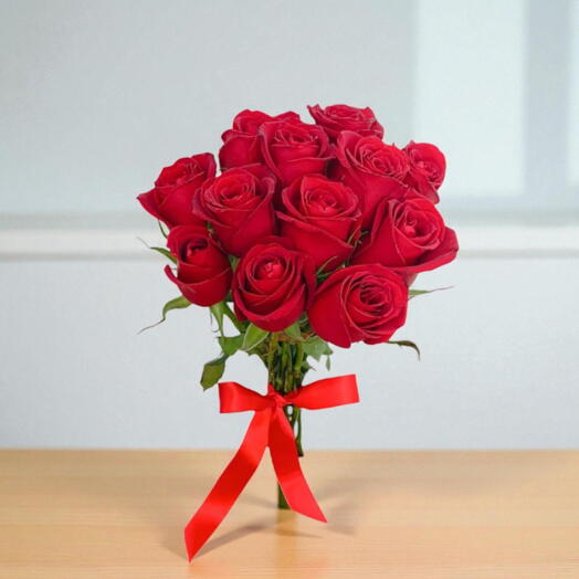 Buquê 12 Rosas Paixão