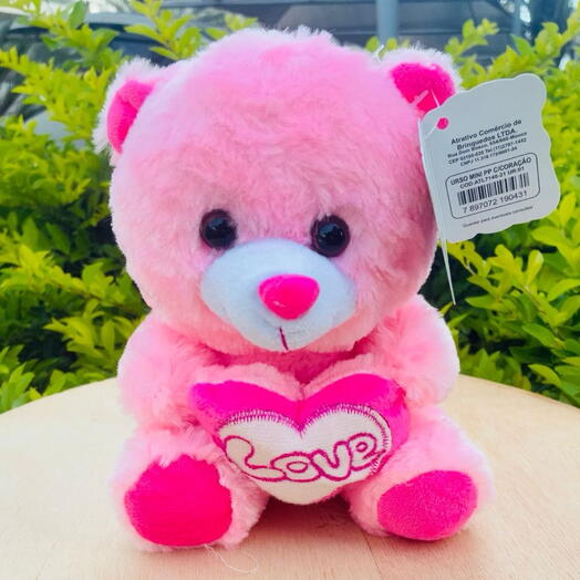 Pelucia Ursinho Rosa(P)