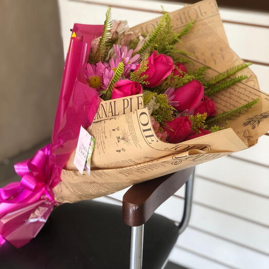 Bouquet 08 rosas pink