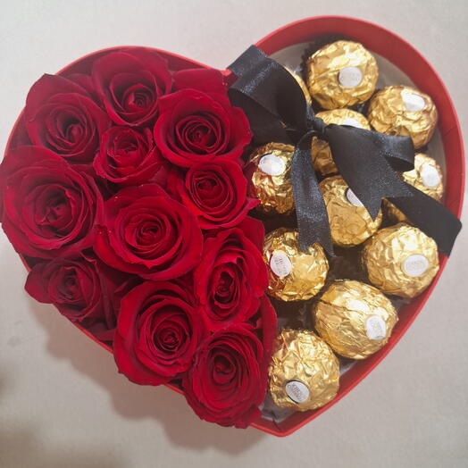 Box Flores de Coração P