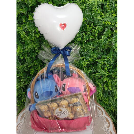 Cesta Stitch e Angel