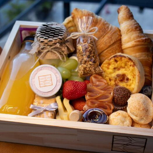 Cesta De Cafe Da Manhã Gourmet G