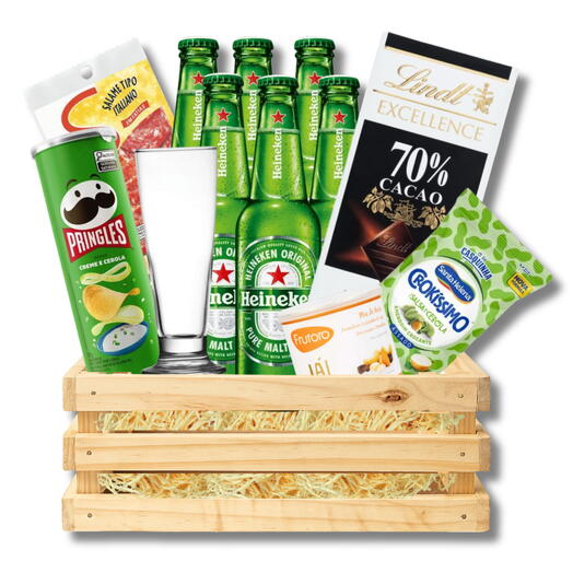 Cesta Premium com Heineken e Delicias Gourmet (Cod. Produto:1085)