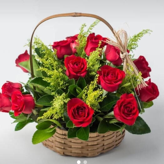 Cesta com Rosas