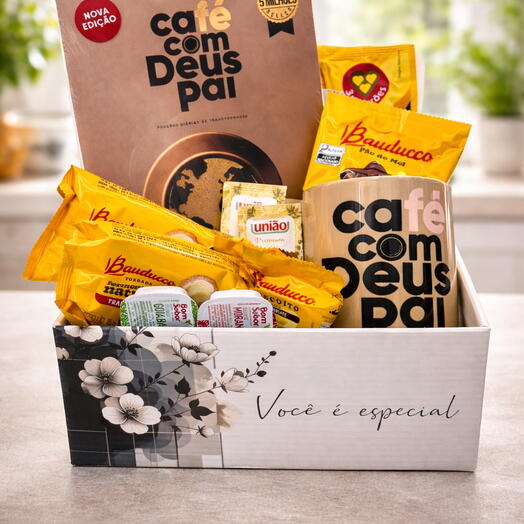 Cesta Cafe com Deus Pai C571